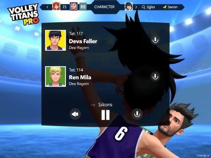 Volley Titans Pro Match Action